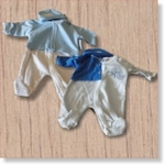 7630 - Clothing : Baby's Blauw + muts 