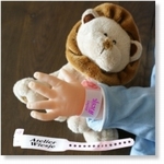 7740 - Accessories :  Hospital Wrist Band Sheet - Pink 