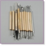 7804 - Sculpting : Clay Tool Set - Wooden & Metal 11Pc 